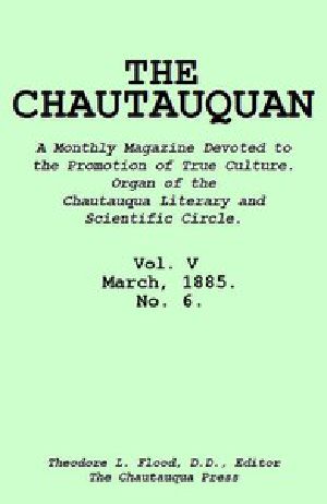 [Gutenberg 55060] • The Chautauquan, Vol. 05, March 1885